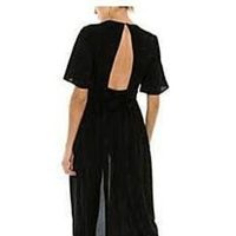 Black Kimono Maxi Romper - Picture 5 of 5